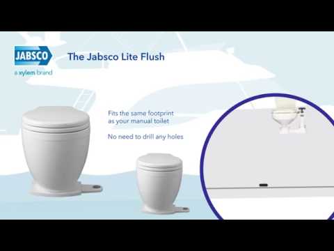 Jabsco Lite Flush Electric Marine Toilet