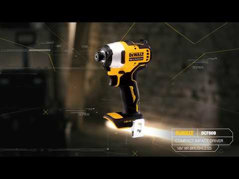 Dewalt smūginis suktuvas DCF809D2T 18V 190Nm 2x2.0Ah video