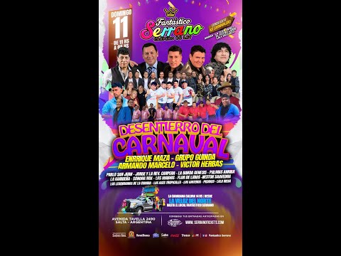 Gambino Streaming: Gran desentierro del Carnaval en Fantastico Serrano - dom 11 enero 2026