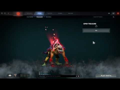 Opening of TI7 Immortal Treasure 1 with all 3 rares