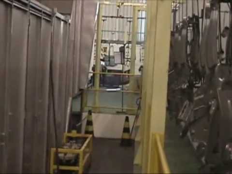 Linha de fosfatização orgânica contínua para tratamento de metais agregado a linha de pintura.