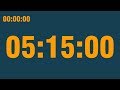 5 hour 15 minute timer (with end alarm, time elapsed and progress bar)