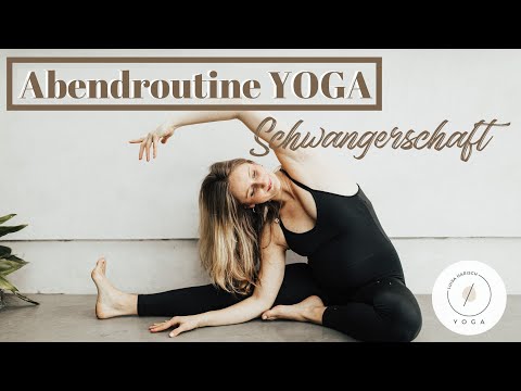 Yoga Schwangerschaft Abendroutine | Schwangerenyoga 25 Min. | Yogaroutine vor dem Schlaf