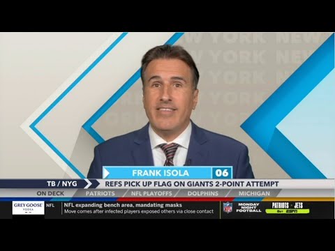 [FULL] Around The Horn | Frank Isola "insists" refs pick up flag on Giants 2-point attempt