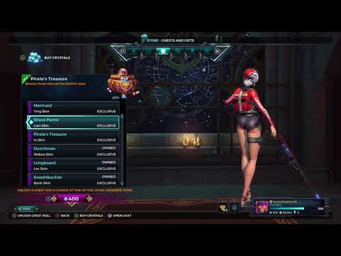 every skin in the paladins pirates treasure chest