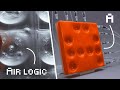 A Display Powered By Air 3D Printed Microfluidic Multiplexing