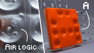 A Display Powered by Air: 3D Printed Microfluidic Multiplexing