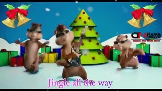 Merry Christmas | Jingle Bells Song With Lyrics | Xmas Carol Ft. Chipmunks, Tom & Jerry Version
