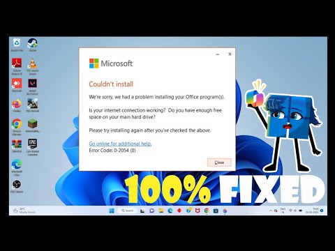 Fix Microsoft Office Install Errors 0-2054 & 30015-1011💖
