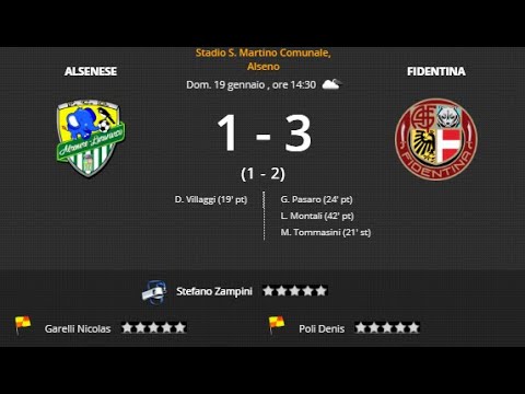 Alsenese vs Fidentina 1-3
