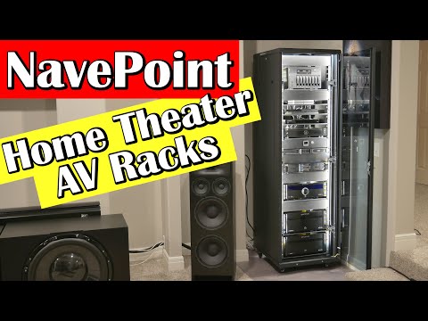 NEW Home Theater AV Racks from NavePoint! 42U ... - YouTube
