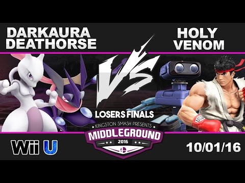 Middleground 2016 - DarkAura + Deathorse vs Holy + Venom - SSB4 Dubs Losers Finals