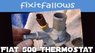 Fiat 500 thermostat change - a really easy job.