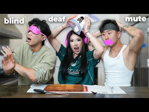 We Tried BLIND, DEAF, MUTE BAKING *never again*
