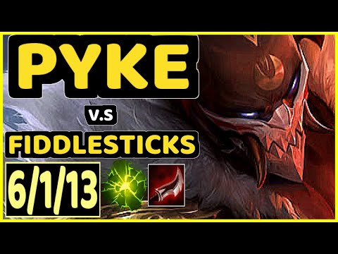 VANDER (PYKE) vs FIDDLESTICKS - 6/1/13 KDA BOTTOM SUPPORT GAMEPLAY - EUW Ranked GRANDMASTER