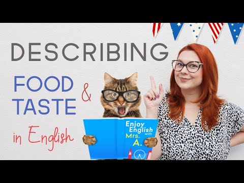 DESCRIBING FOOD AND TASTE IN ENGLISH | Vocabulary Lesson