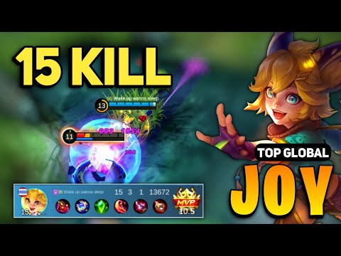 EXP LANE! Joy Best Build 2023 [ Joy Top Global Gameplay ] By wake up wanna sleep - Mobile Legends