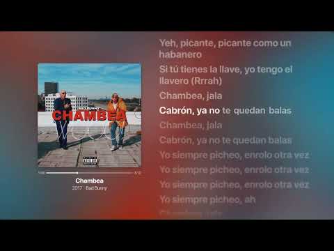 Chambea ‐ Bad Bunny - Lyrics