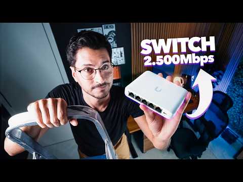 Esse SWITCH passa mais de 1 Giga! Montei uma REDE UBIQUITI com o Switch Flex Mini 2.5G!
