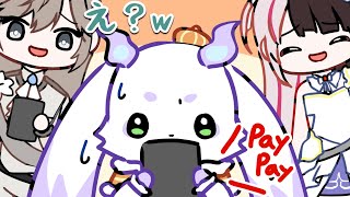 叶先輩の神引きに耐えきれずPayPayしちゃうちょま【にじさんじ/手書き切り抜き】