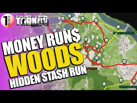 MONEY RUNS | BEST WOODS STASH RUN | Find out the SAFEST ROUTE with loot pics & values tracked
