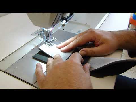 2-Nadel Langarm-Nähmaschine Duerkopp Adler 867 mit eingebautem Motor