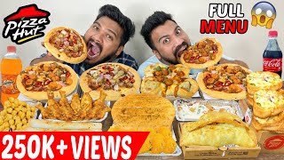 PIZZA HUT FULL MENU EATING MUKBANG | EATING PIZZA, CHICKEN WINGS,MOMO PIZZA,CHICKEN POPPERS(Ep-466)