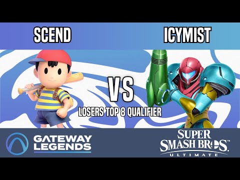 Gateway Legends - Losers Top 8 Qualifier - Scend(Ness) Vs. IcyMist(Samus)