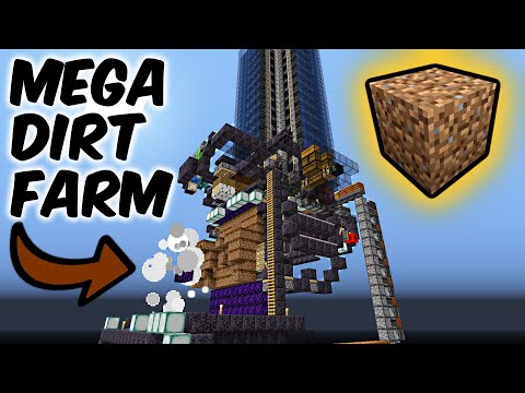 MEGA Dirt Farm in Skyblock! [ProtoSky] EXTREME Nether Skyblock Ep.21