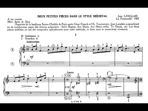 Langlais, Jean (1963): Douze petites pièces — XI/XII. Dans le style médiéval, op. 114 | P. Filippini