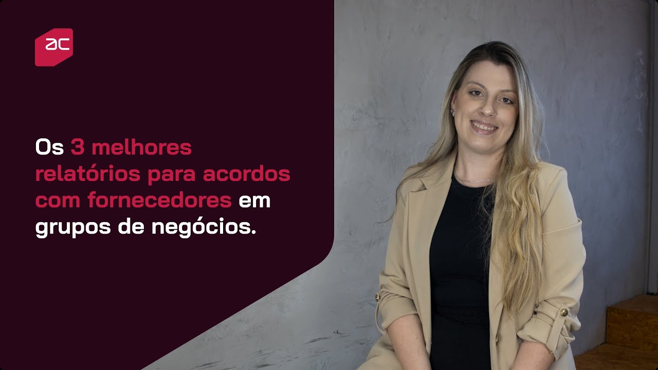 Os 3 melhores relatórios para acordos com fornecedores em grupos de negócios