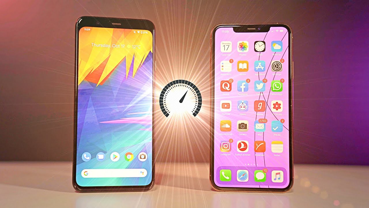 Google Pixel 4 XL vs iPhone 11 Pro Max - Speed Test!