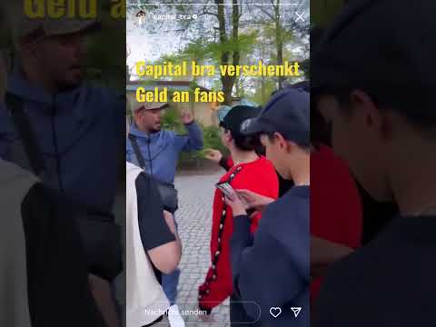 Capital bra verschenkt Geld an fans