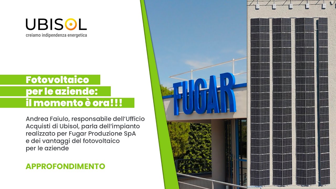 Fotovoltaico per le aziende: il momento è ora!!