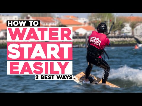Kitesurfing Water Start 3 BEST ways to manage it easily - Tutorial