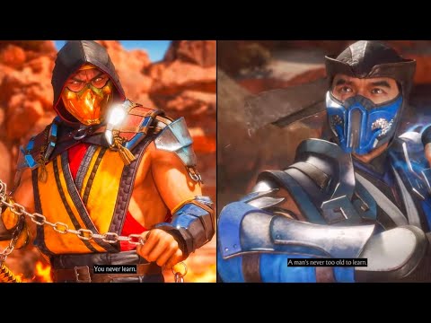 Scorpion(Deathly Sting) Vs Sub-Zero(Purest Ice) - HDR Mortal Kombat 11 (Very Hard) Gameplay