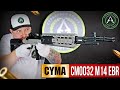 Страйкбольная винтовка (Cyma) CM032 M14 EBR металл Silver