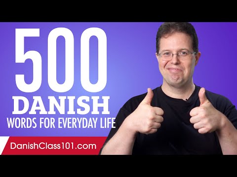 500 Danish Words for Everyday Life - Basic Vocabulary #25
