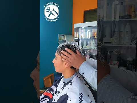 GRIS PLATINADO (RAYITOS) CHICHE, CHINIQUE. QUICHE #barbershop