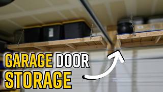 How to Build Overhead Garage Storage Above the Door (Beginner DIY - No Experience Needed)