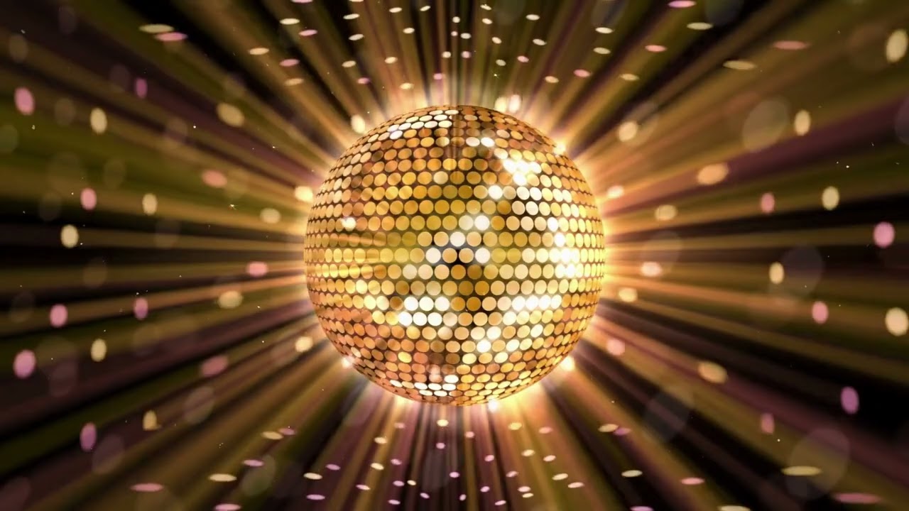 MIRROR BALL party lights seamless VIDEO (2hrs) 4k