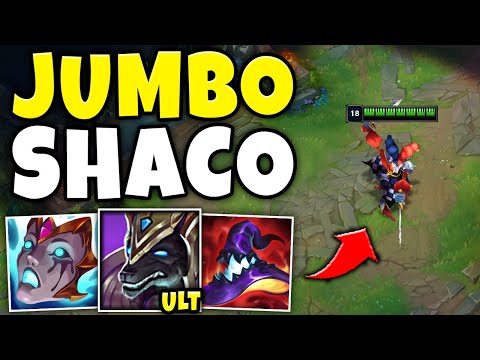 SANTA DESTROYS THE RIFT WITH GIANT SIZED SHACO!! - Pink Ward Shaco