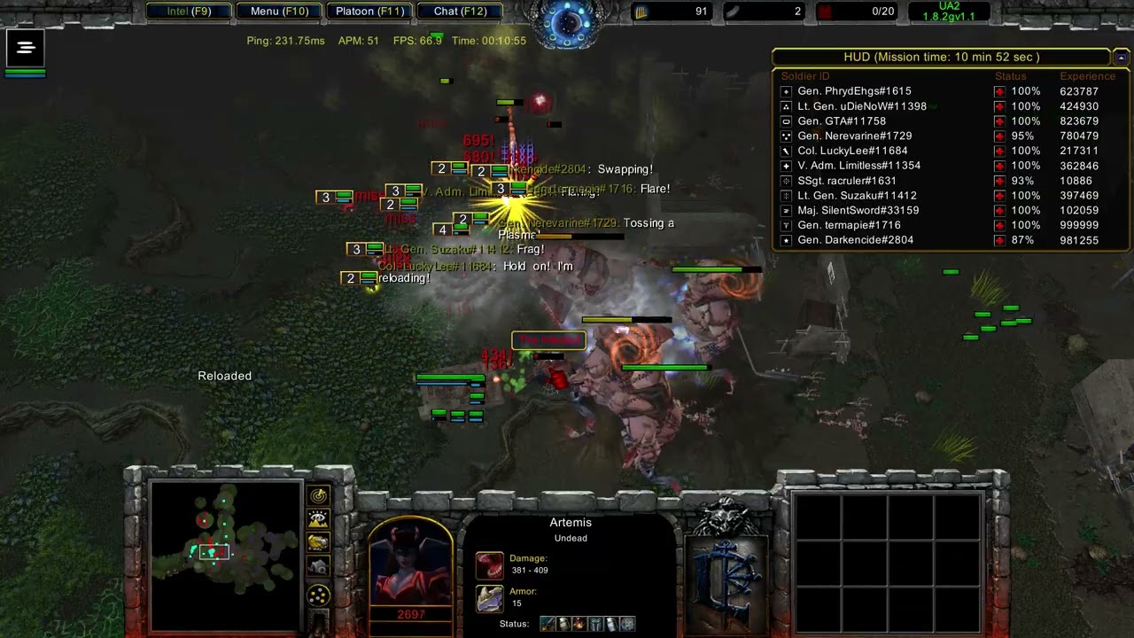 WarCraft 3 - Undead Assault 2 024(Insane) || Machine Gunner