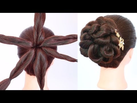 new latest messy bun hairstyle with amazing trick ||...