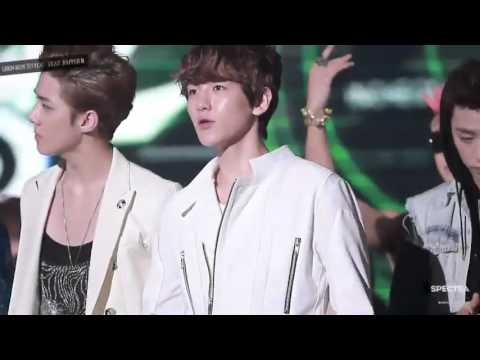 120829 Baekhyun@KBS Music Bank Special - Singing Run To You
