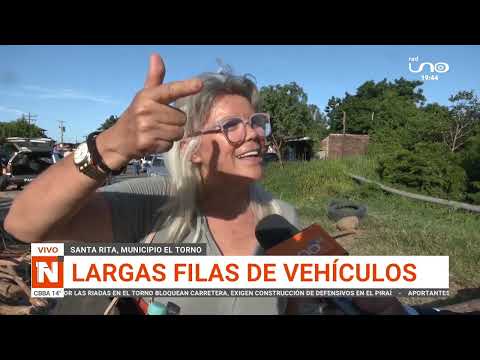BLOQUEAN EN SANTA RITA, EL TORNO