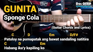 Gunita - Sponge Cola (Guitar Tutorial with Chords and Lyrics)