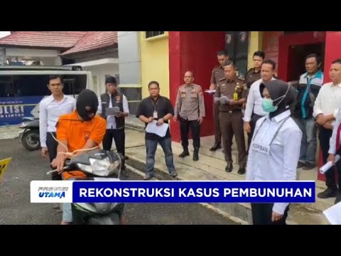 REKONSTRUKSI PEMBUNUHAN DI POLRES LEBONG