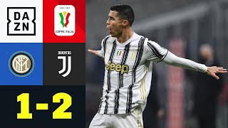 Ronaldo-Doppelpack im Halbfinale: Inter Mailand - Juventus Turin 1:2 | Coppa Italia | DAZN Highlight