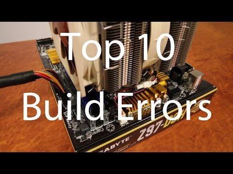 The Top 10 Computer Build Errors - How to troubleshoot a computer in 10 minutes! With EasyPCBuilder